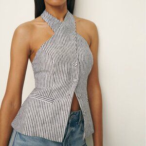 NWT Reformation Tate Linen Top